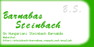 barnabas steinbach business card