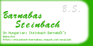 barnabas steinbach business card